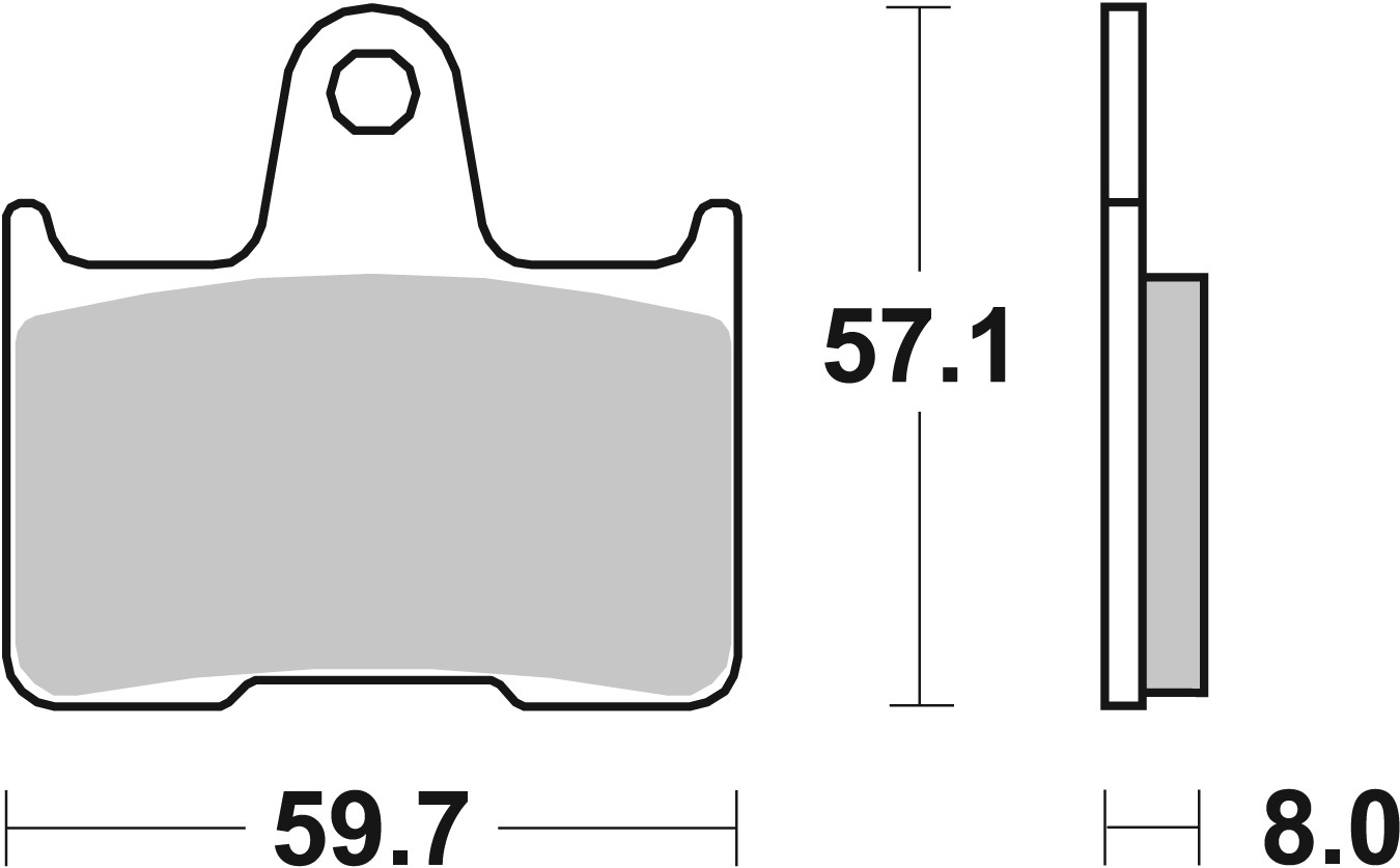 Brzdové obloženie BREMBO 07KA2107 CC ROAD