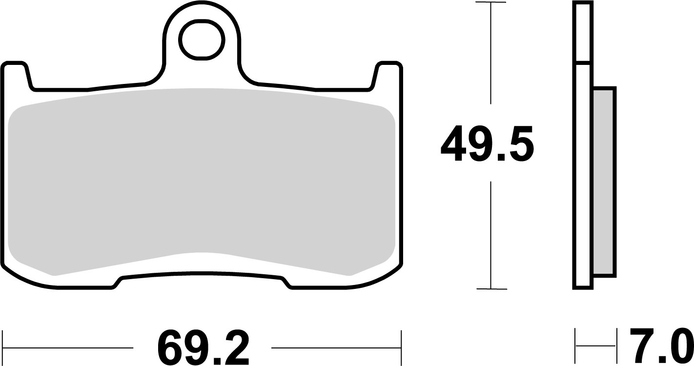 Brzdové obloženie BREMBO 07KA23LA