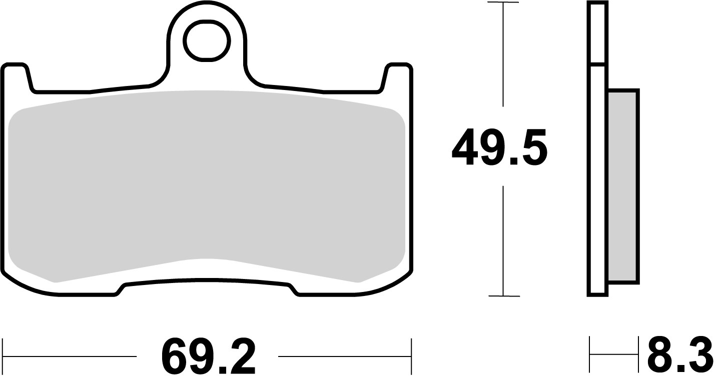 Brzdové obloženie BREMBO 07KA23SR