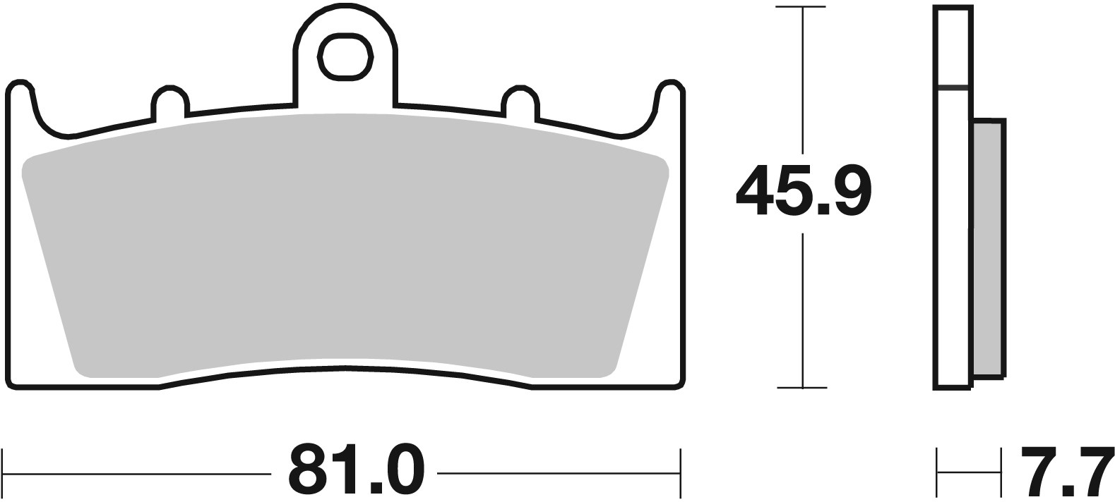 Brzdové obloženie BREMBO 07KA26SA