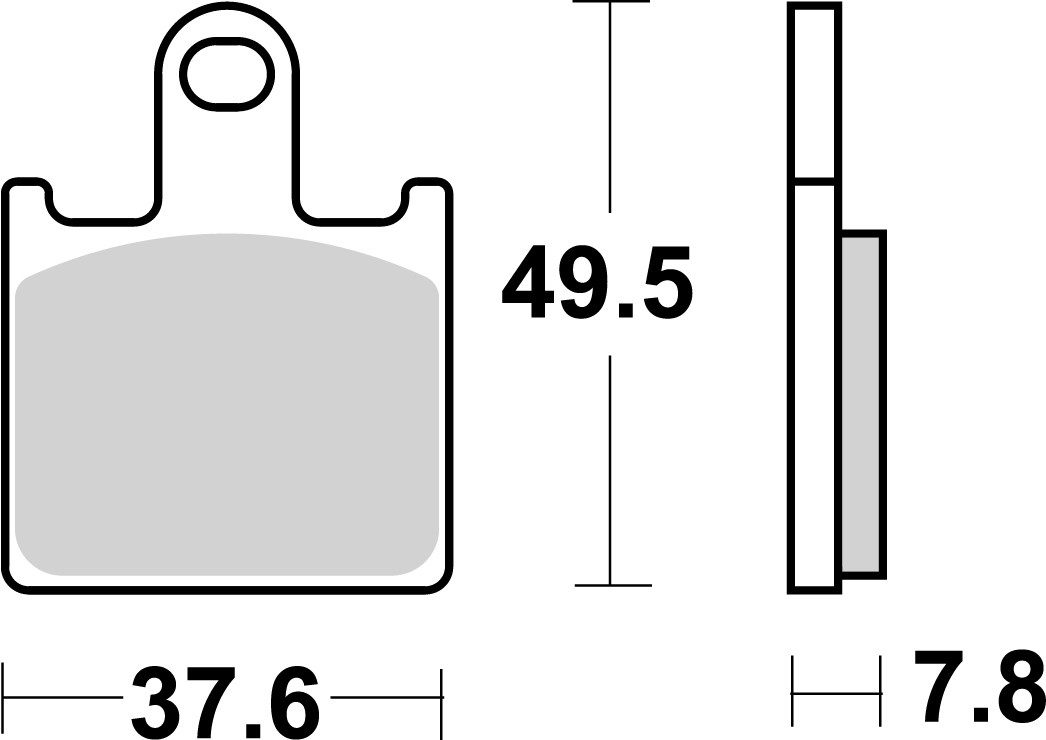 Brzdové obloženie BREMBO 07KA28SA