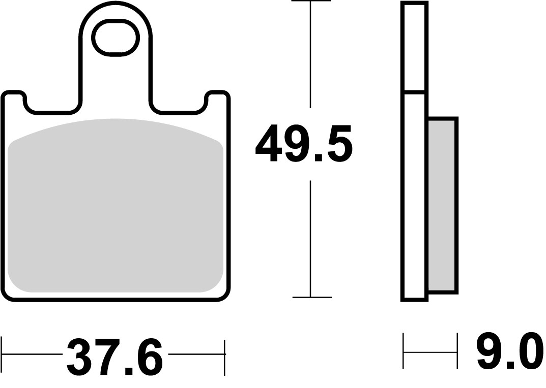 Brzdové obloženie BREMBO 07KA28SR
