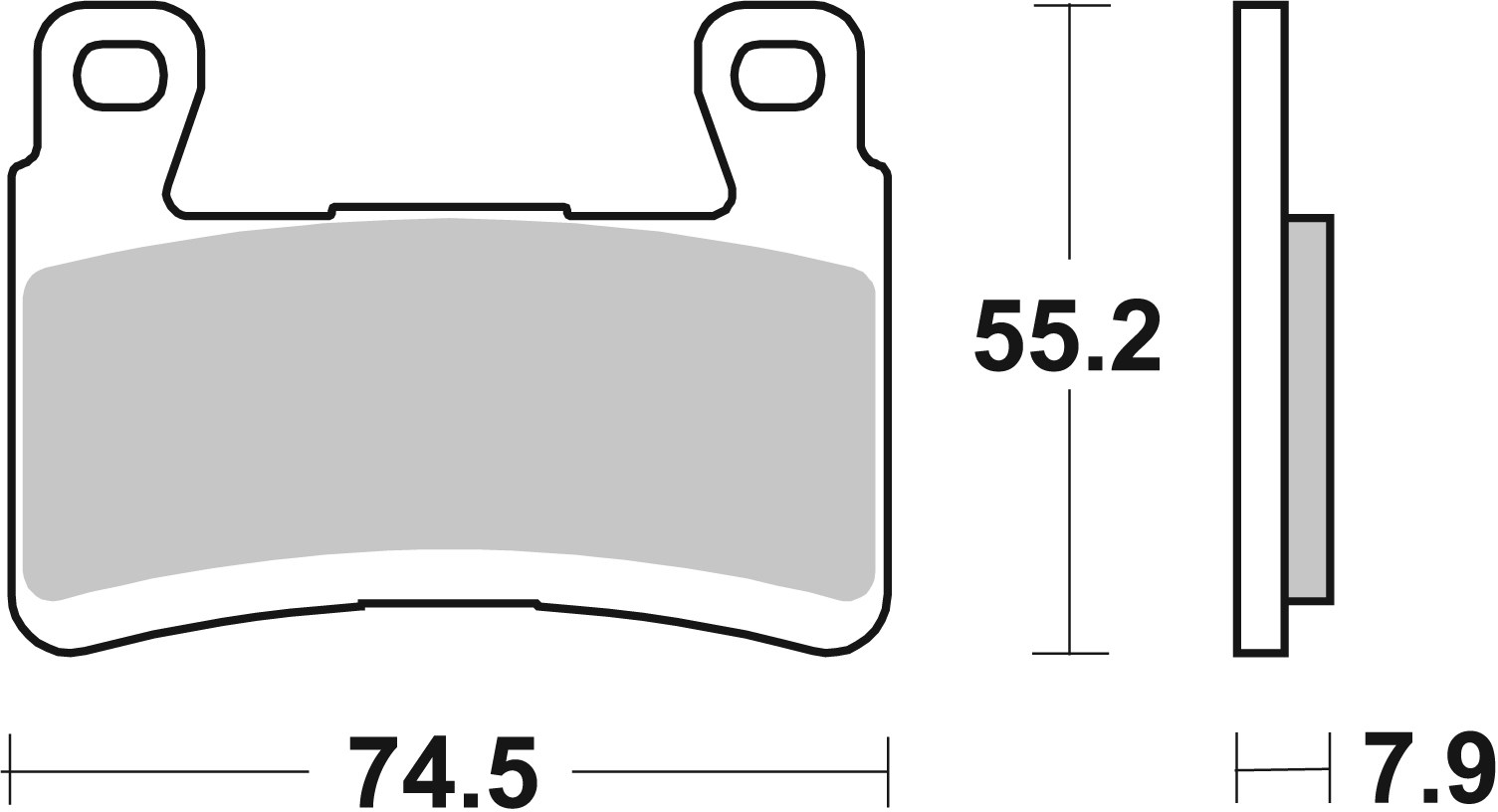 Brzdové obloženie BREMBO 07KA29SR