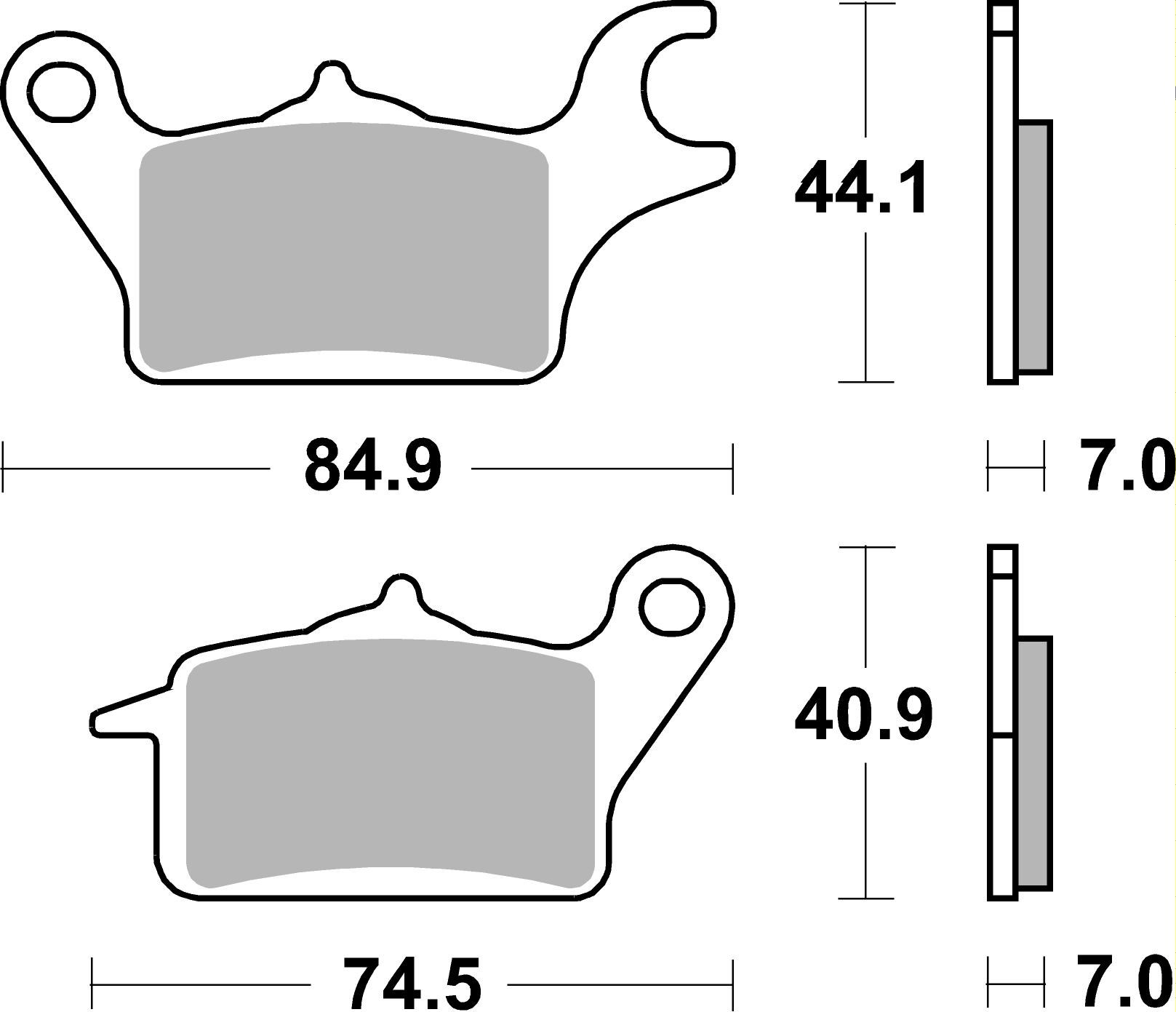 Brzdové obloženie BREMBO 07KA30CC CC ROAD