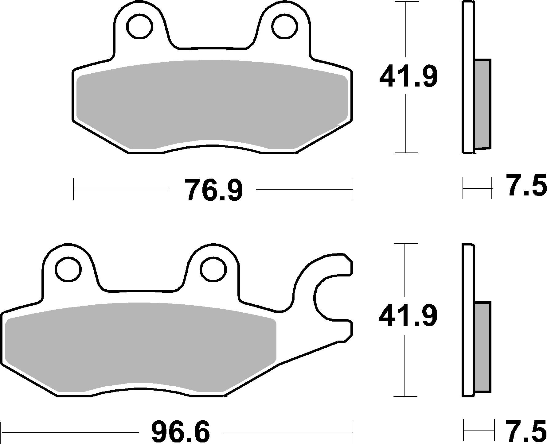 Brzdové obloženie BREMBO 07KA31SA pre KAWASAKI Z 400 2019-2023, KAWASAKI Ninja 400 2018-2023
