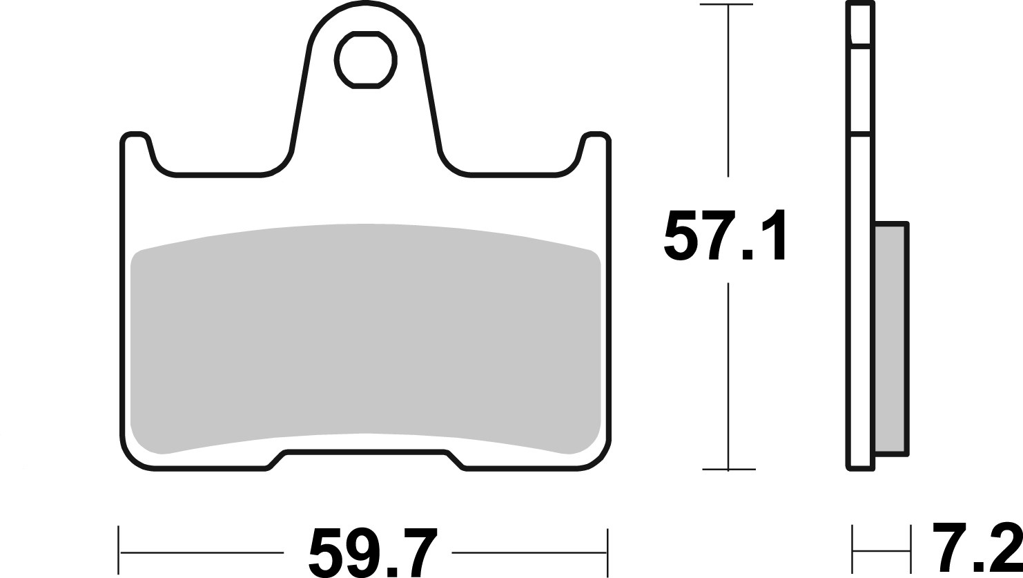 Brzdové obloženie BREMBO 07KS06SP pre BMW M 1000 RR 2021-2024
