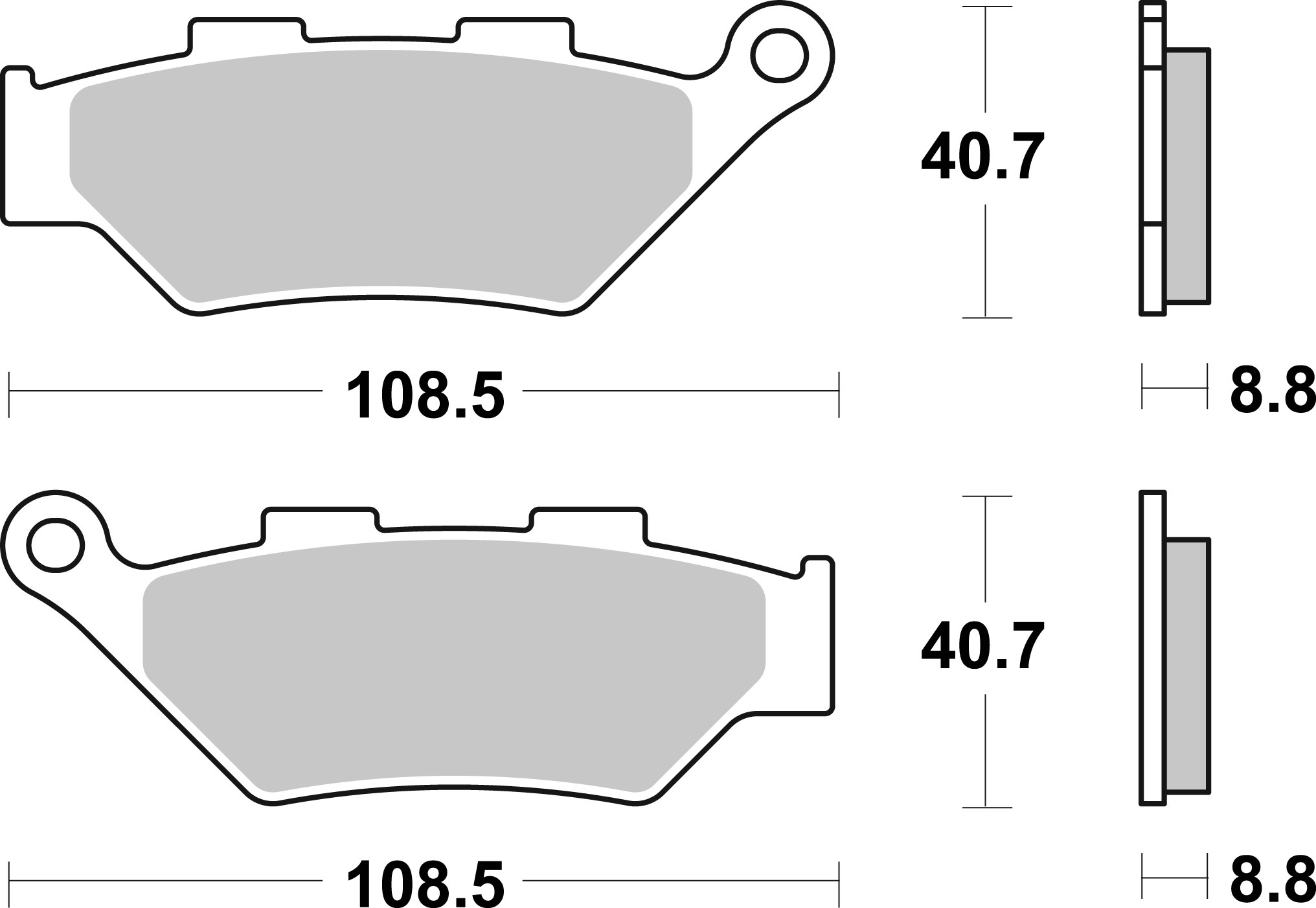Brzdové obloženie BREMBO 07KS07SA