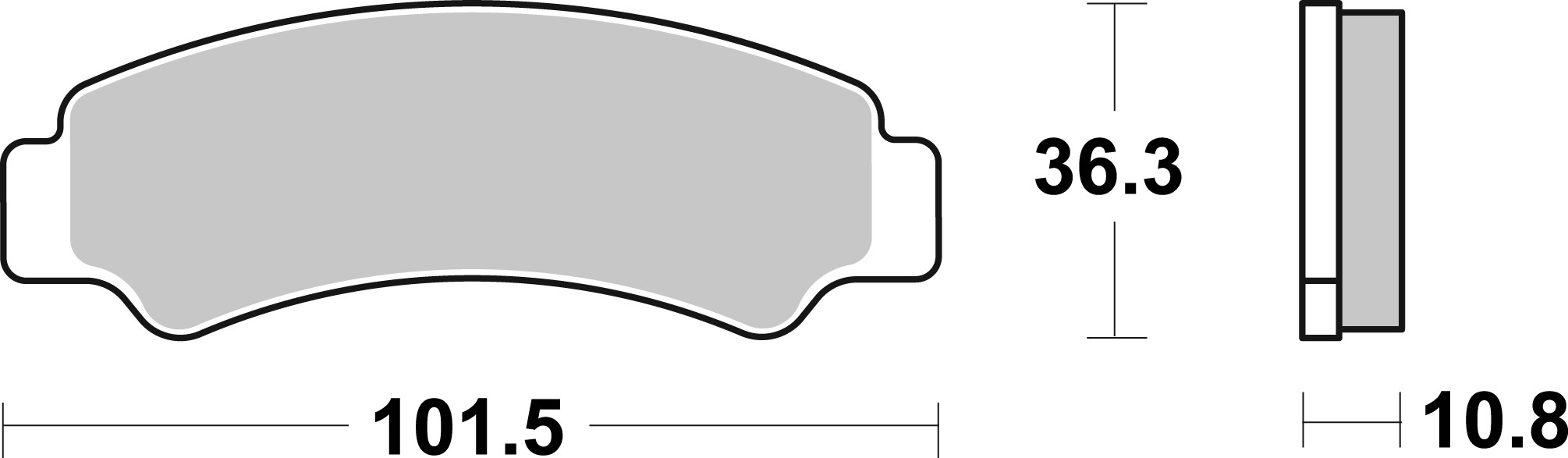 Brzdové obloženie BREMBO 07KS08SD
