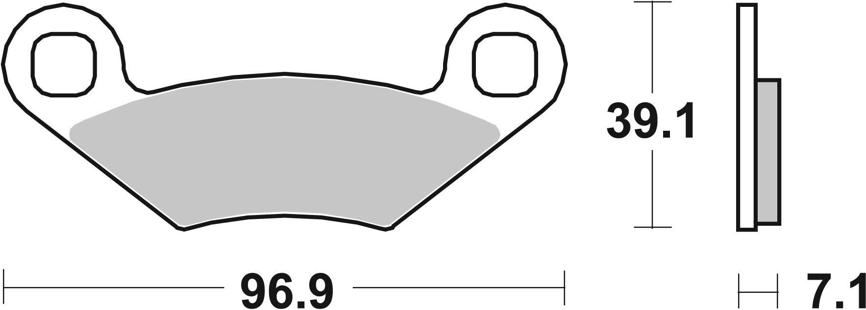 Brzdové obloženie BREMBO 07PO01SD