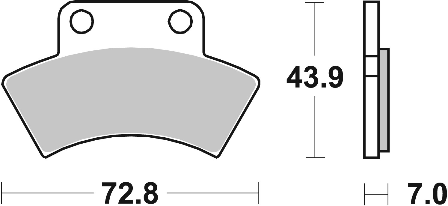 Brzdové obloženie BREMBO 07PO03SD