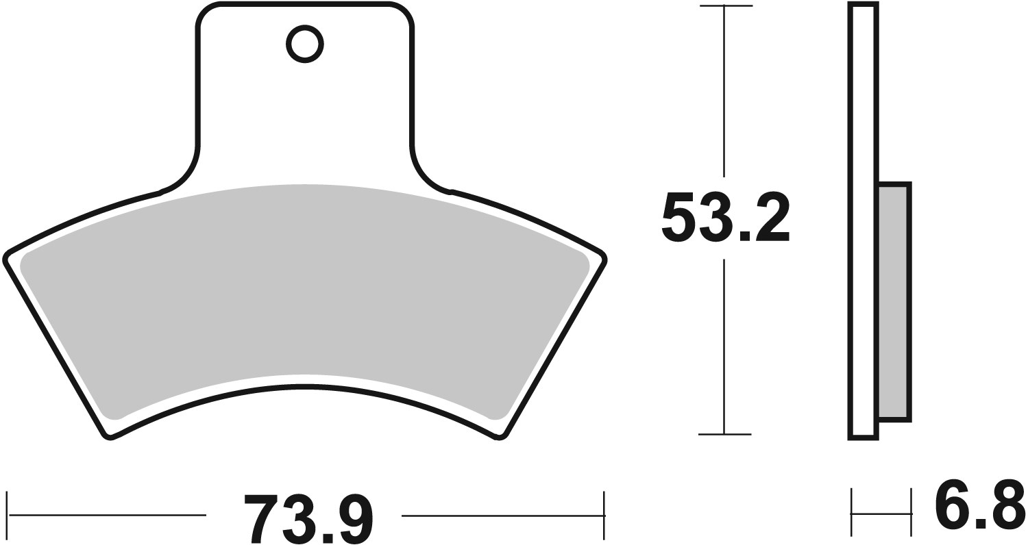Brzdové obloženie BREMBO 07PO04SX