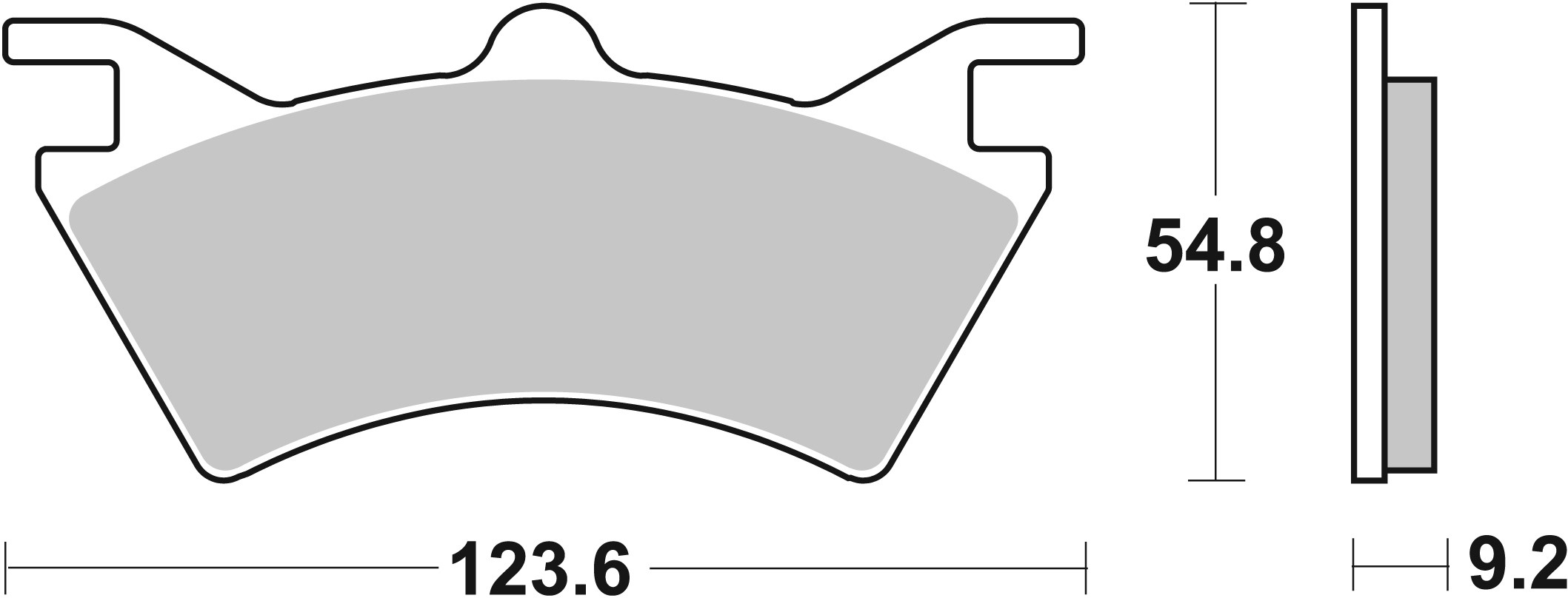 Brzdové obloženie BREMBO 07PO05SX