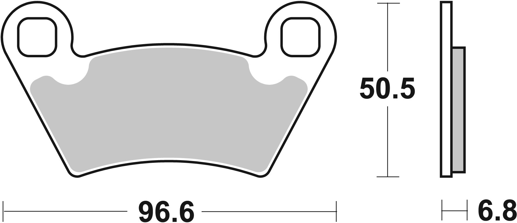 Brzdové obloženie BREMBO 07PO07SD