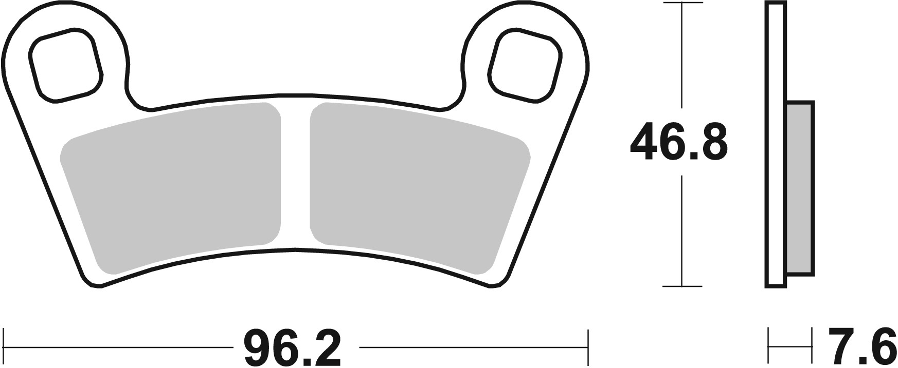Brzdové obloženie BREMBO 07PO09SD pre ATV POLARIS RZR XP 1000 2016-2020