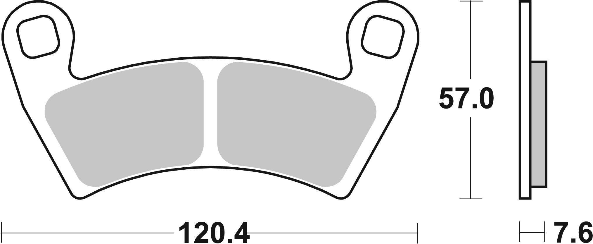 Brzdové obloženie BREMBO 07PO10SD