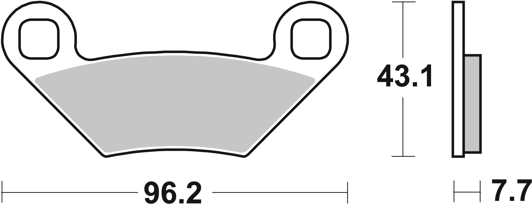Brzdové obloženie BREMBO 07PO11SD