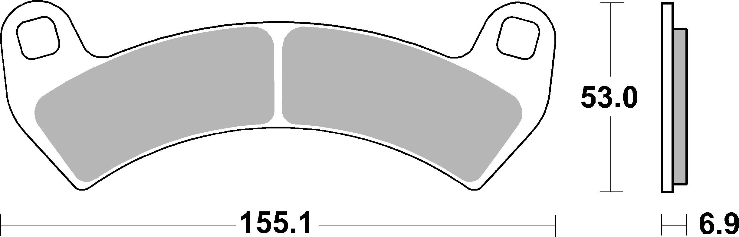 Brzdové obloženie BREMBO 07PO14SX