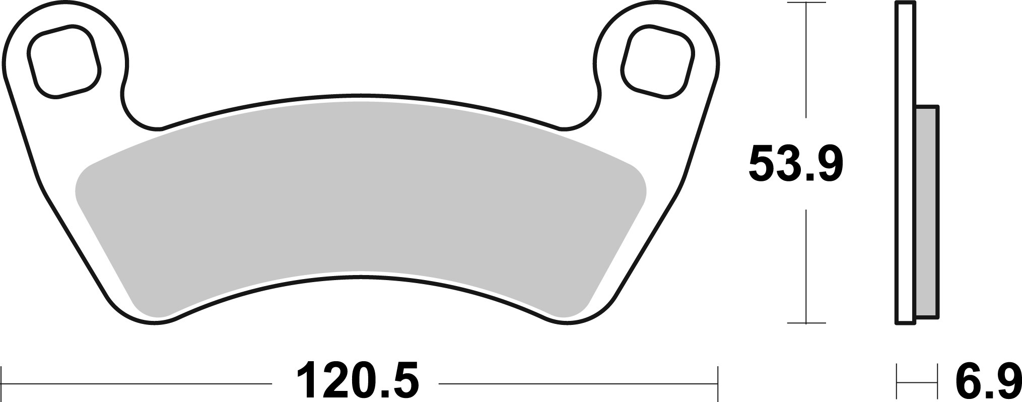 Brzdové obloženie BREMBO 07PO17SD