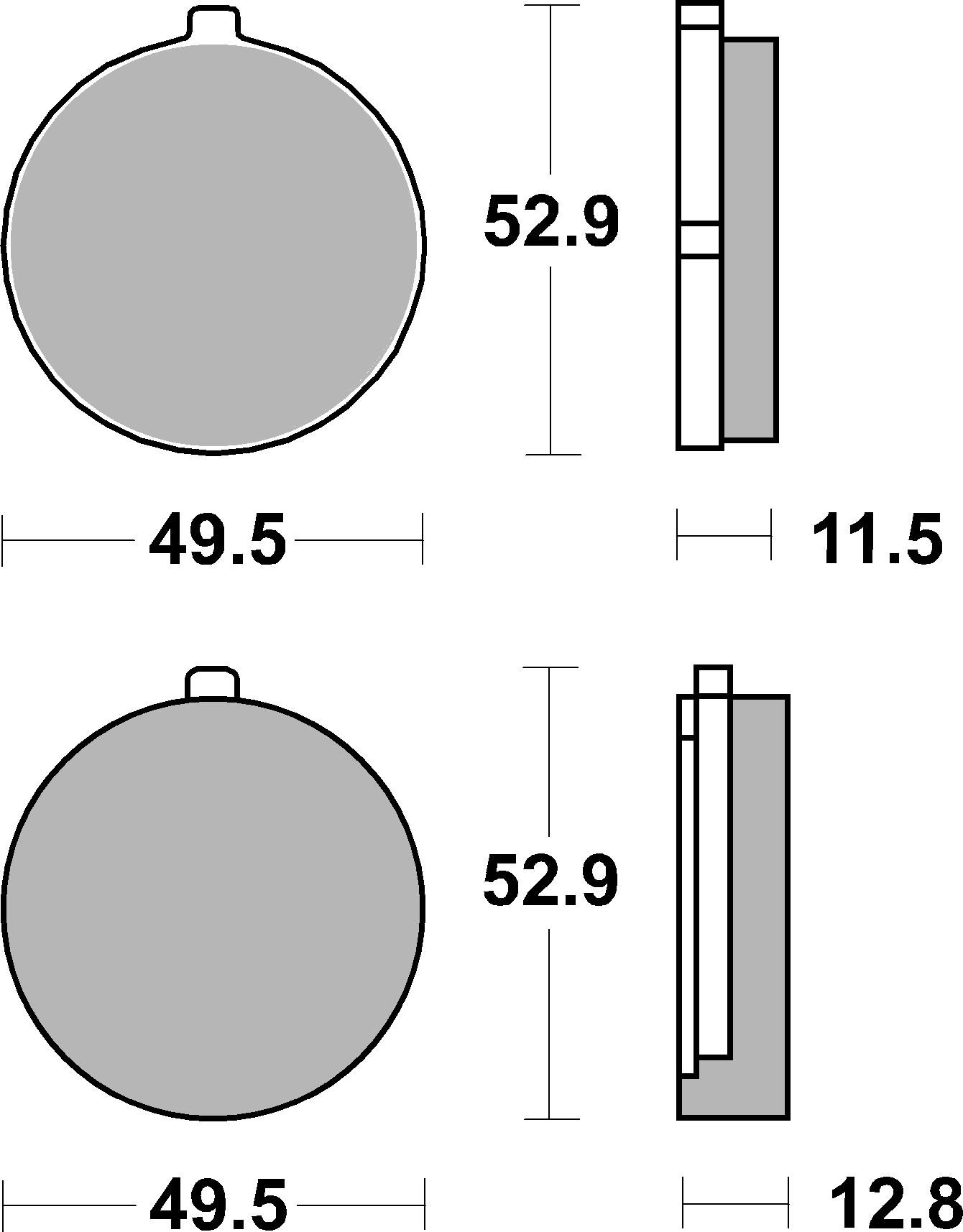 Brzdové obloženie BREMBO 07SU0220 CC ROAD