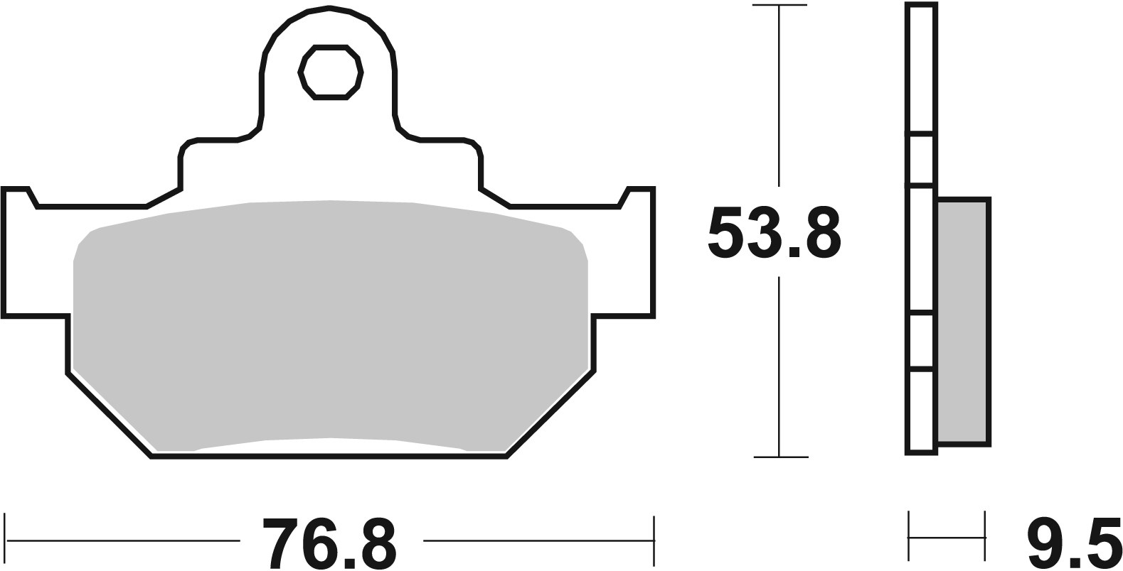Brzdové obloženie BREMBO 07SU0808 CC ROAD