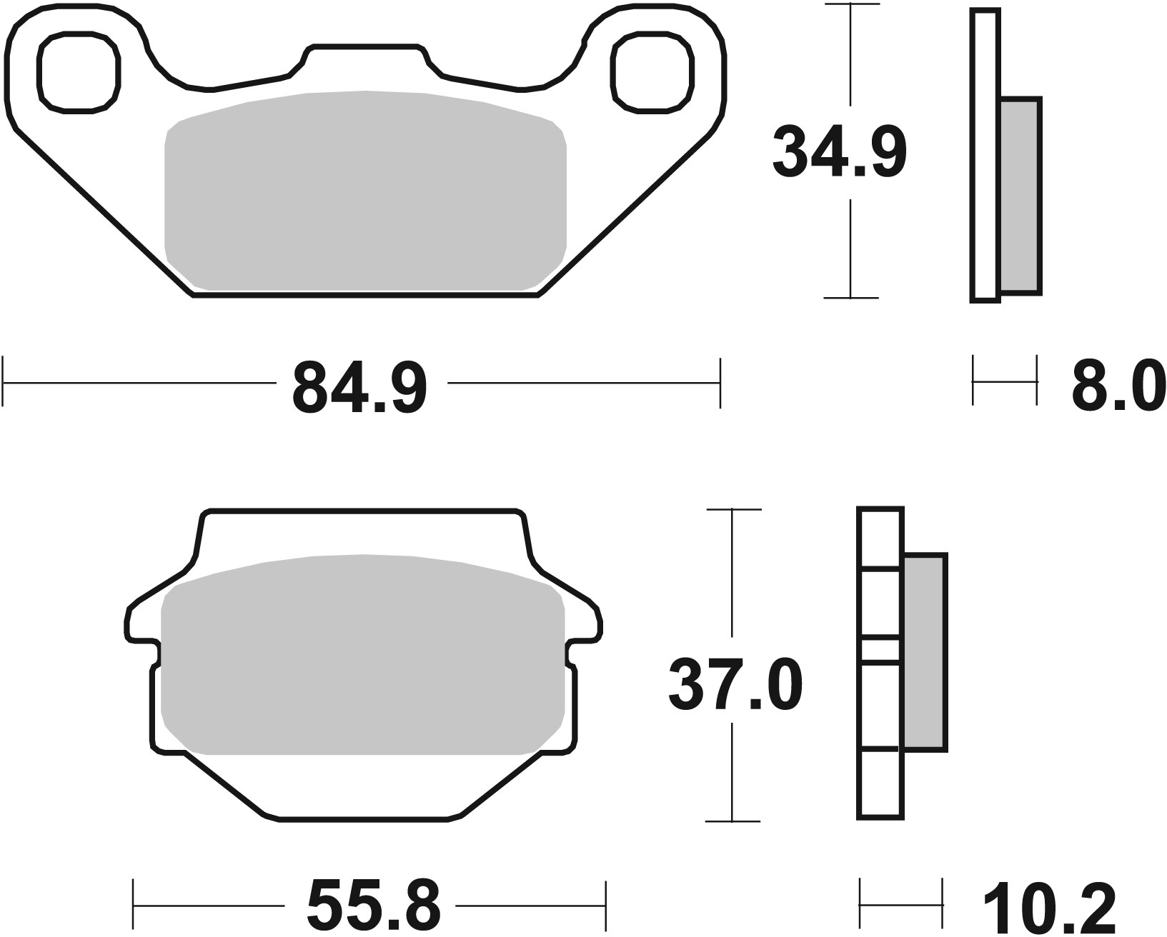 Brzdové obloženie BREMBO 07SU11SX