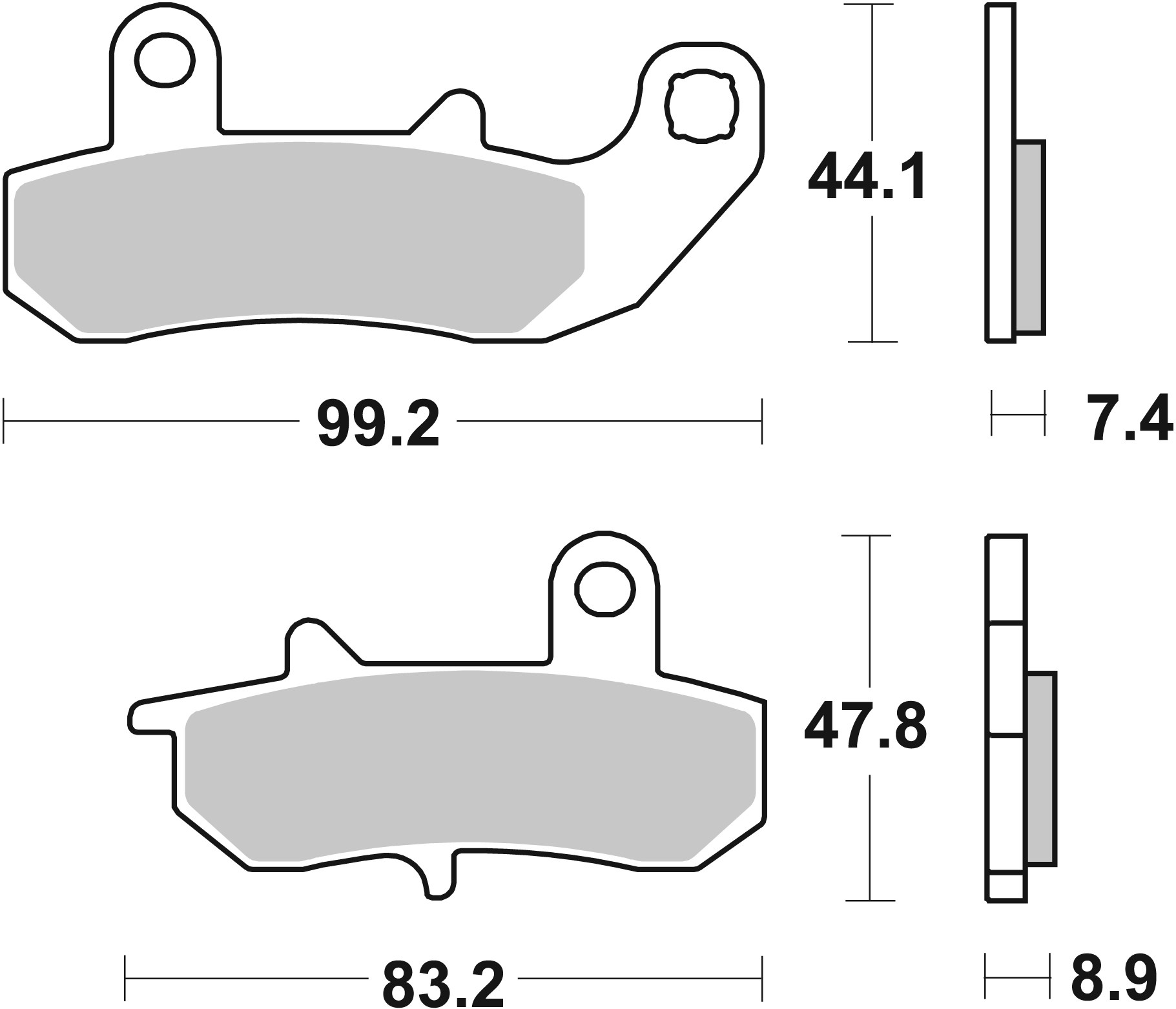 Brzdové obloženie BREMBO 07SU17SP