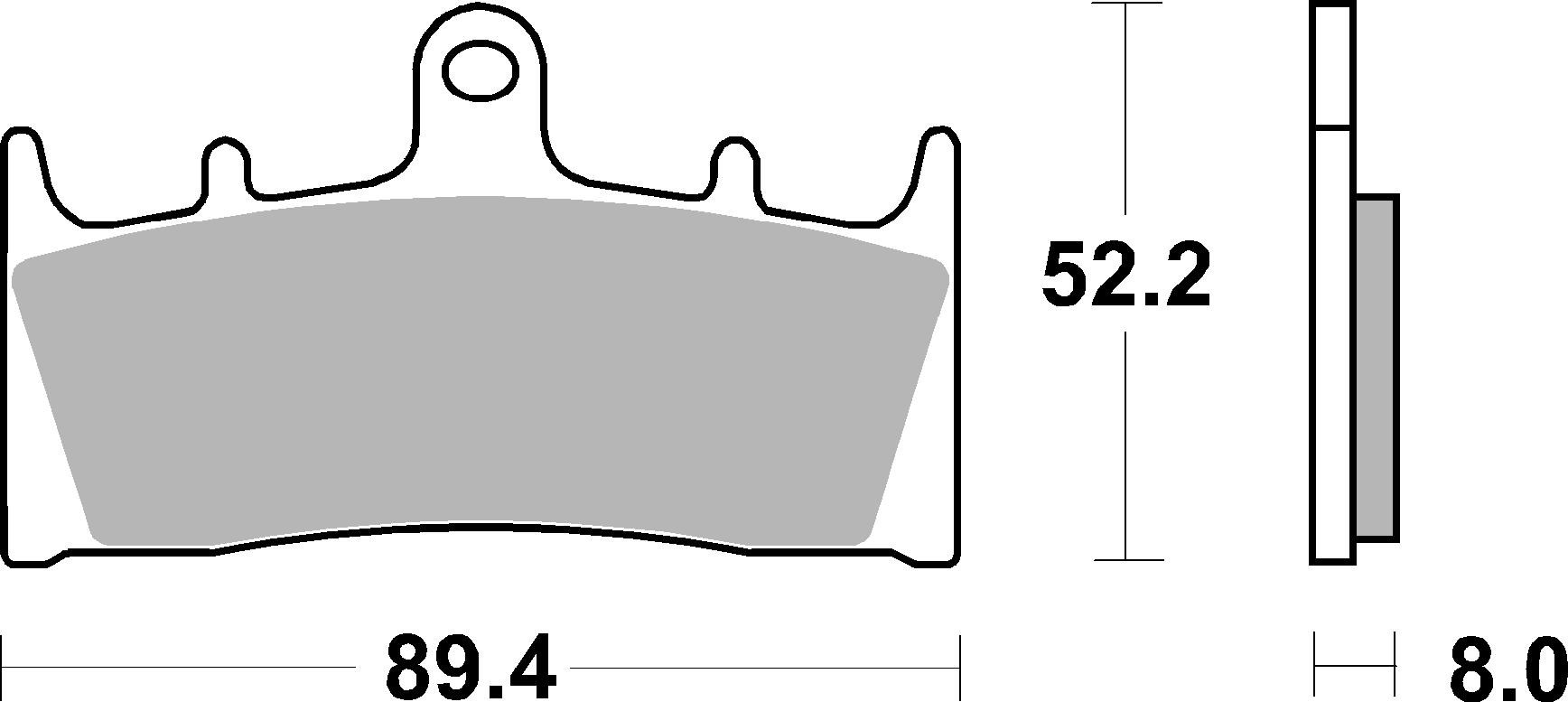 Brzdové obloženie BREMBO 07SU19LA