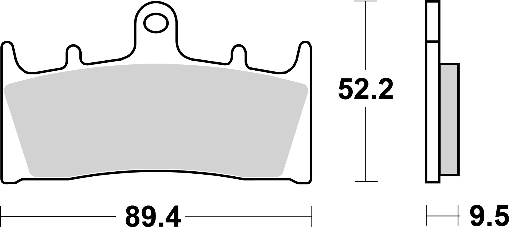 Brzdové obloženie BREMBO 07SU19SR