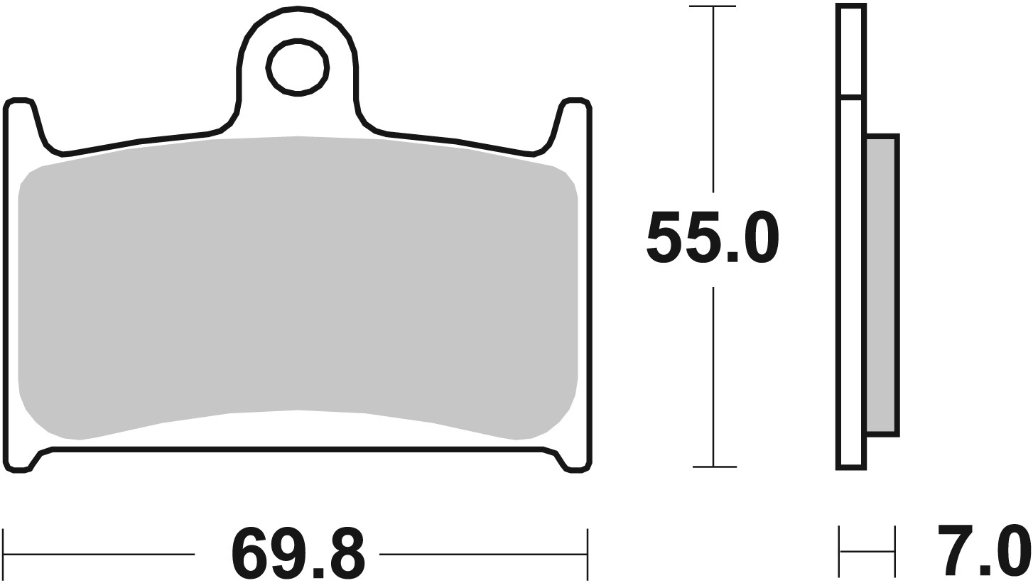 Brzdové obloženie BREMBO 07SU22SA pre SUZUKI GSF 1200 Bandit / S 1997-2000, SUZUKI RF 900 1994-1997