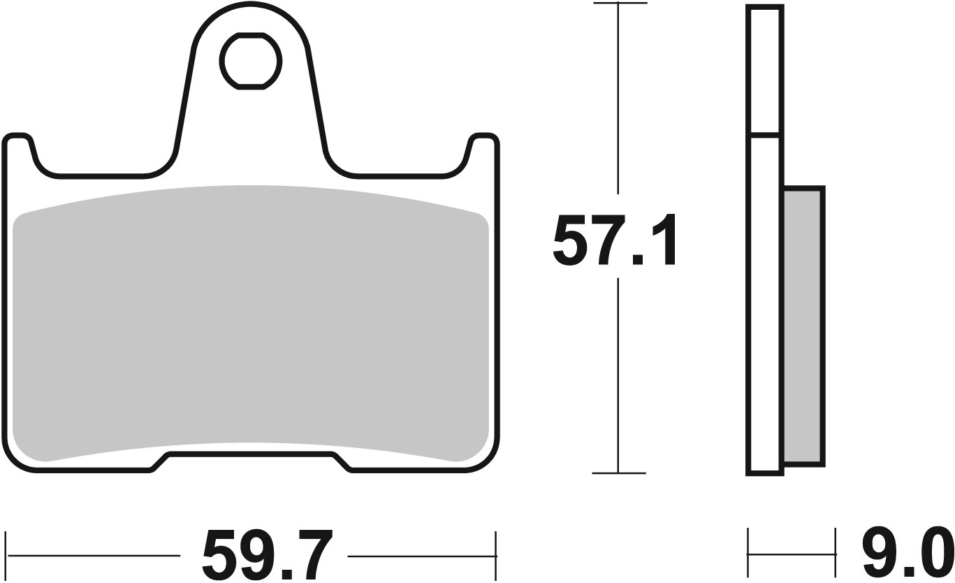 Brzdové obloženie BREMBO 07SU25SP