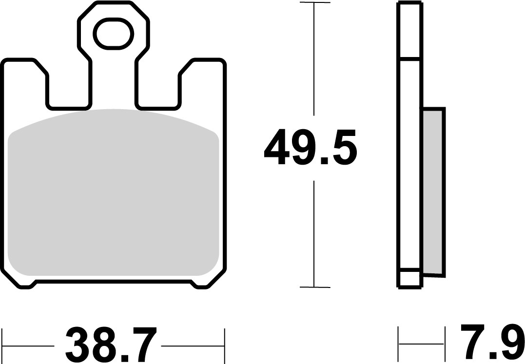 Brzdové obloženie BREMBO 07SU26LA