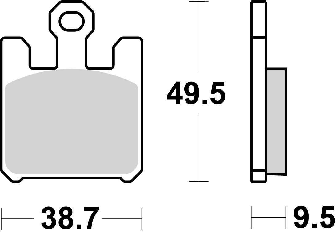 Brzdové obloženie BREMBO 07SU26SR
