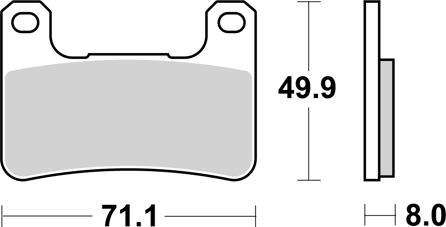Brzdové obloženie BREMBO 07SU27SA