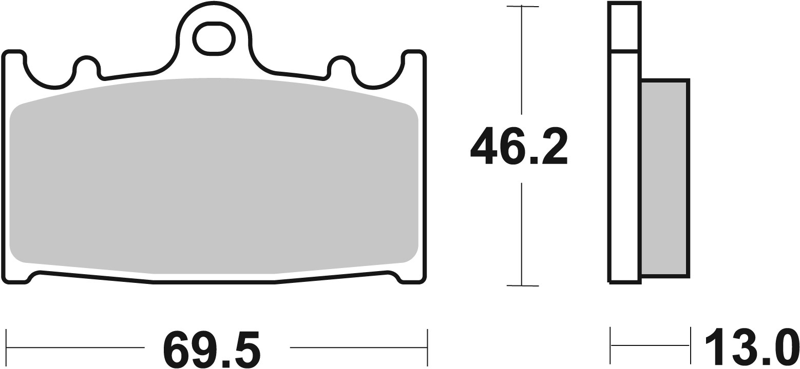 Brzdové obloženie BREMBO 07SU30SP pre SUZUKI VL 1500 C Intruder 2002, SUZUKI Intruder C 1500 2005-2010