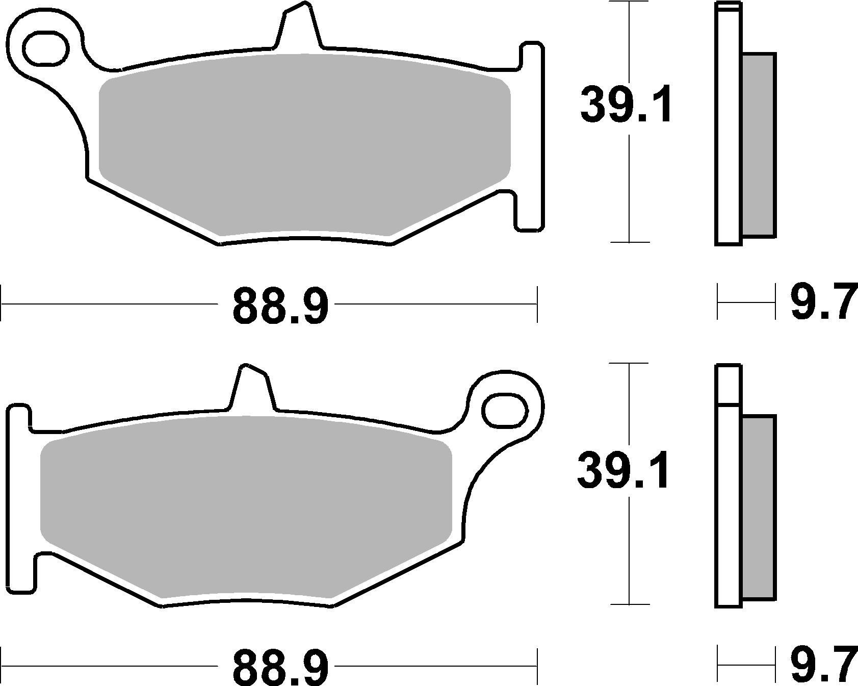 Brzdové obloženie BREMBO 07SU32SP