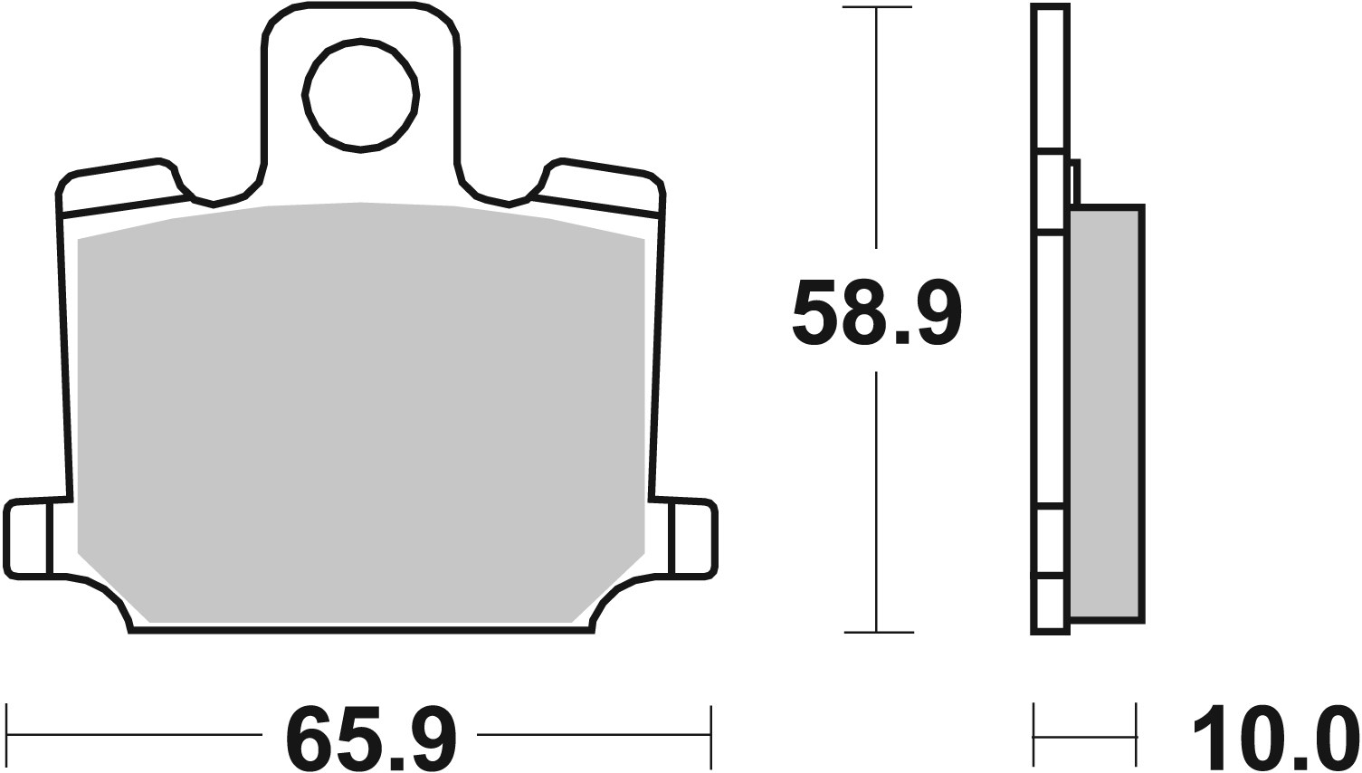 Brzdové obloženie BREMBO 07YA0609 CC ROAD