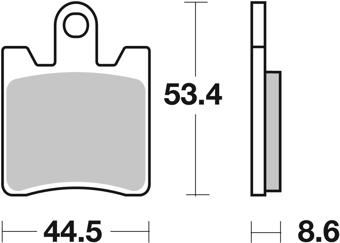 Brzdové obloženie BREMBO 07YA09CC CC ROAD