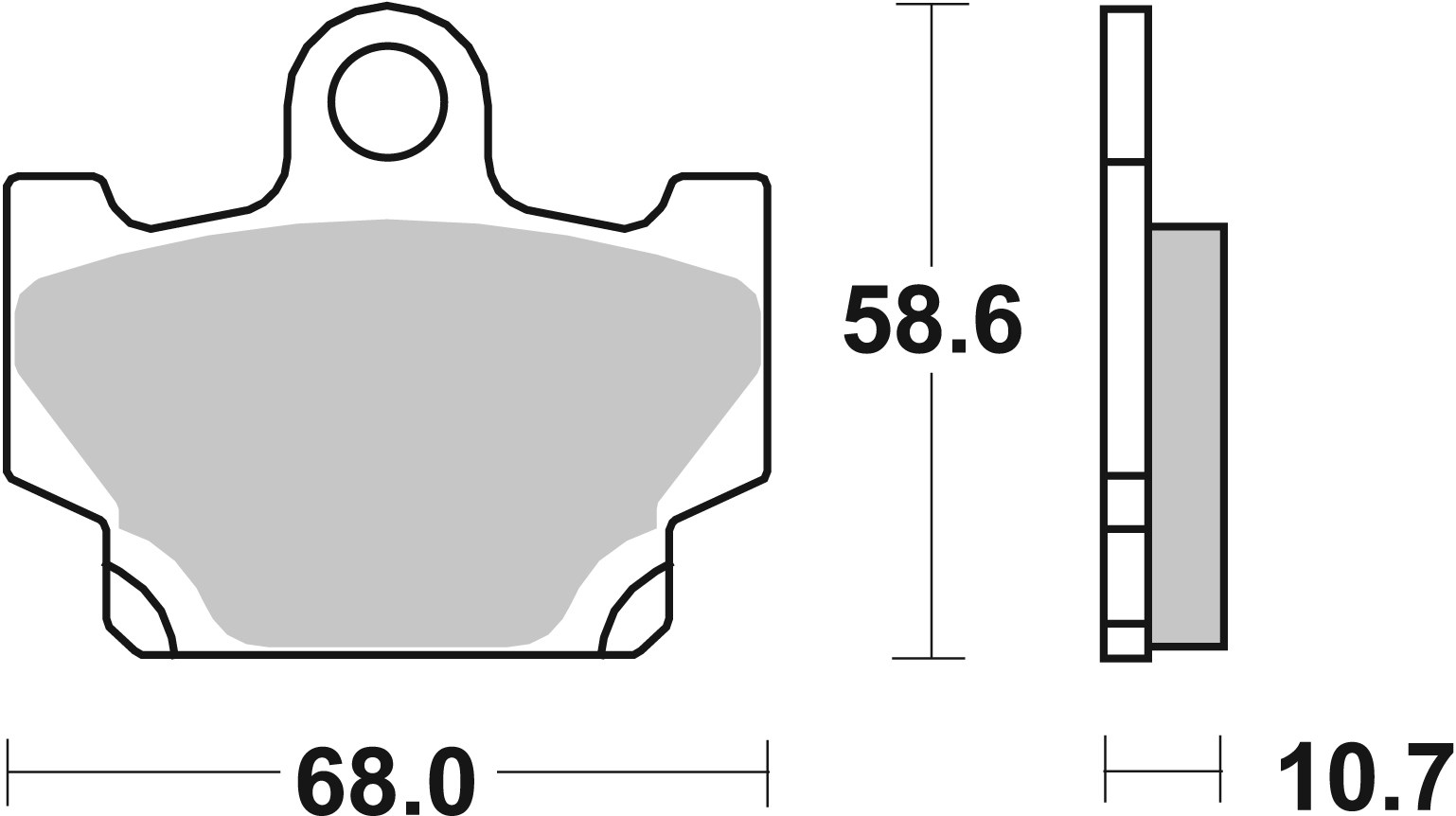 Brzdové obloženie BREMBO 07YA1011 CC ROAD