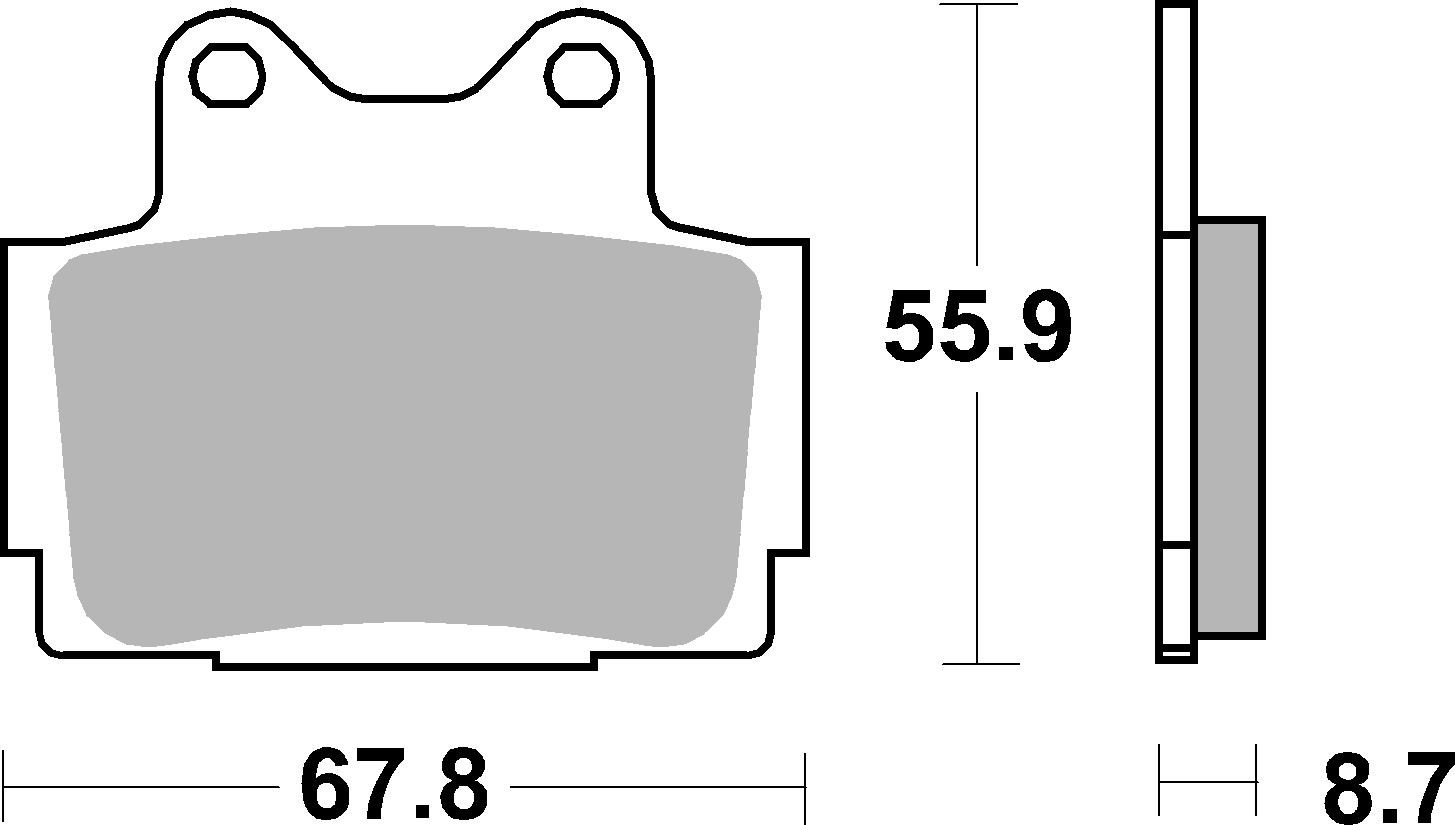 Brzdové obloženie BREMBO 07YA12SA