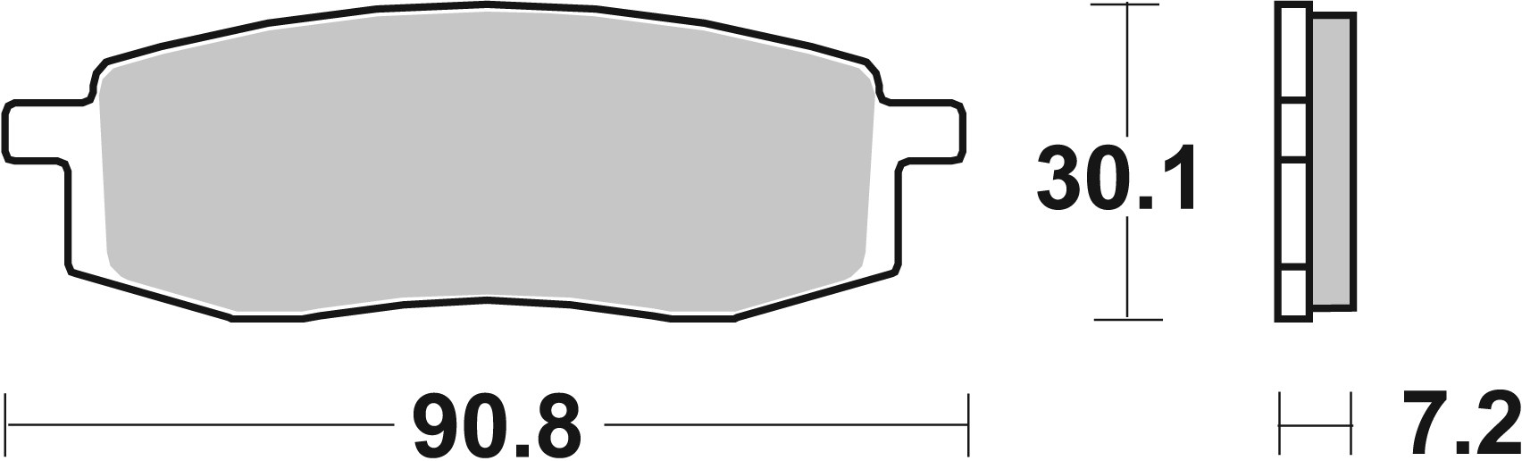 Brzdové obloženie BREMBO 07YA13SX