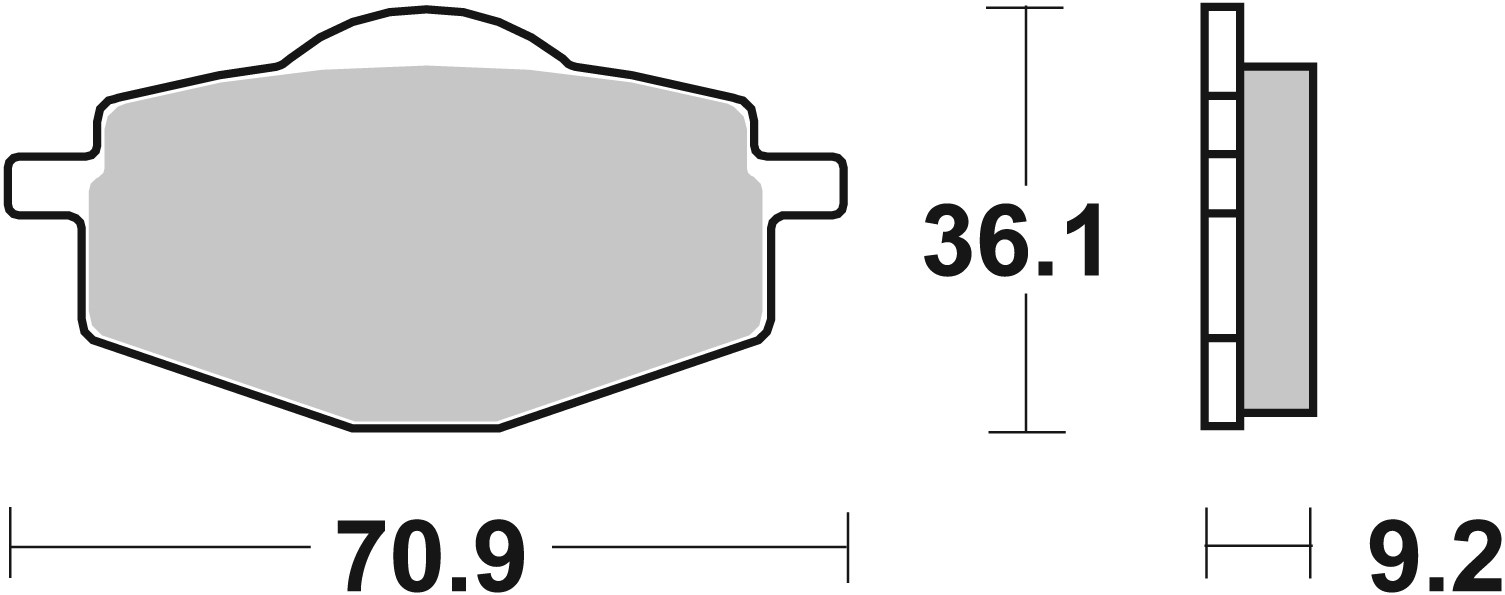 Brzdové obloženie BREMBO 07YA1407 CC ROAD