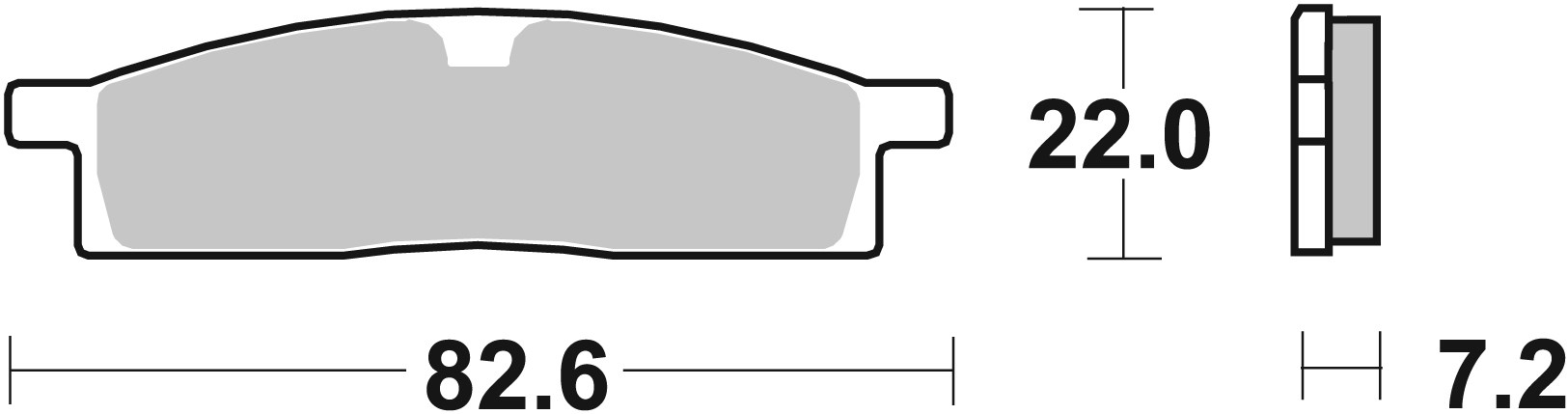Brzdové obloženie BREMBO 07YA16SX