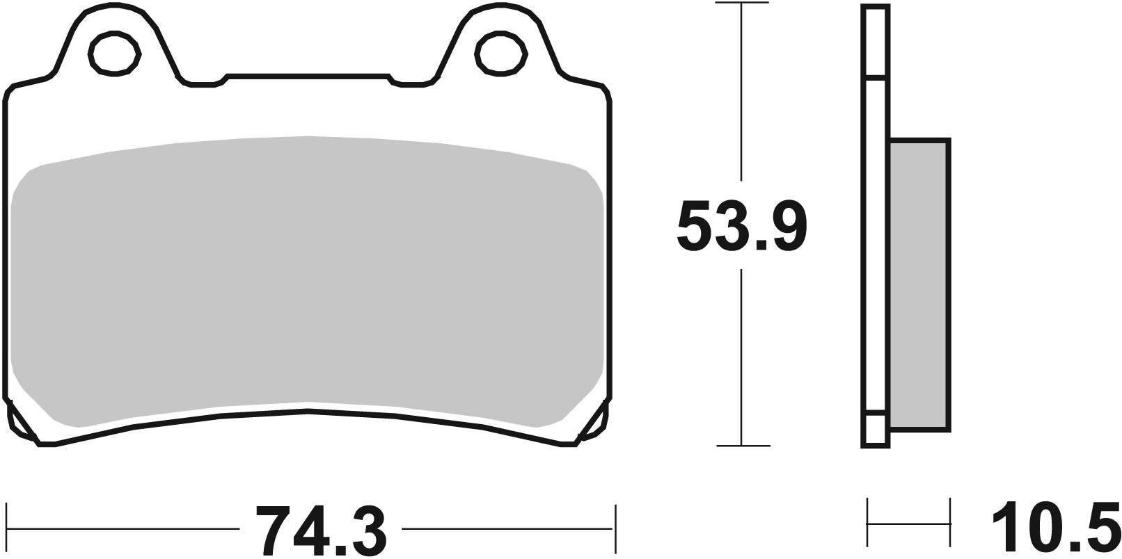 Brzdové obloženie BREMBO 07YA1711 CC ROAD