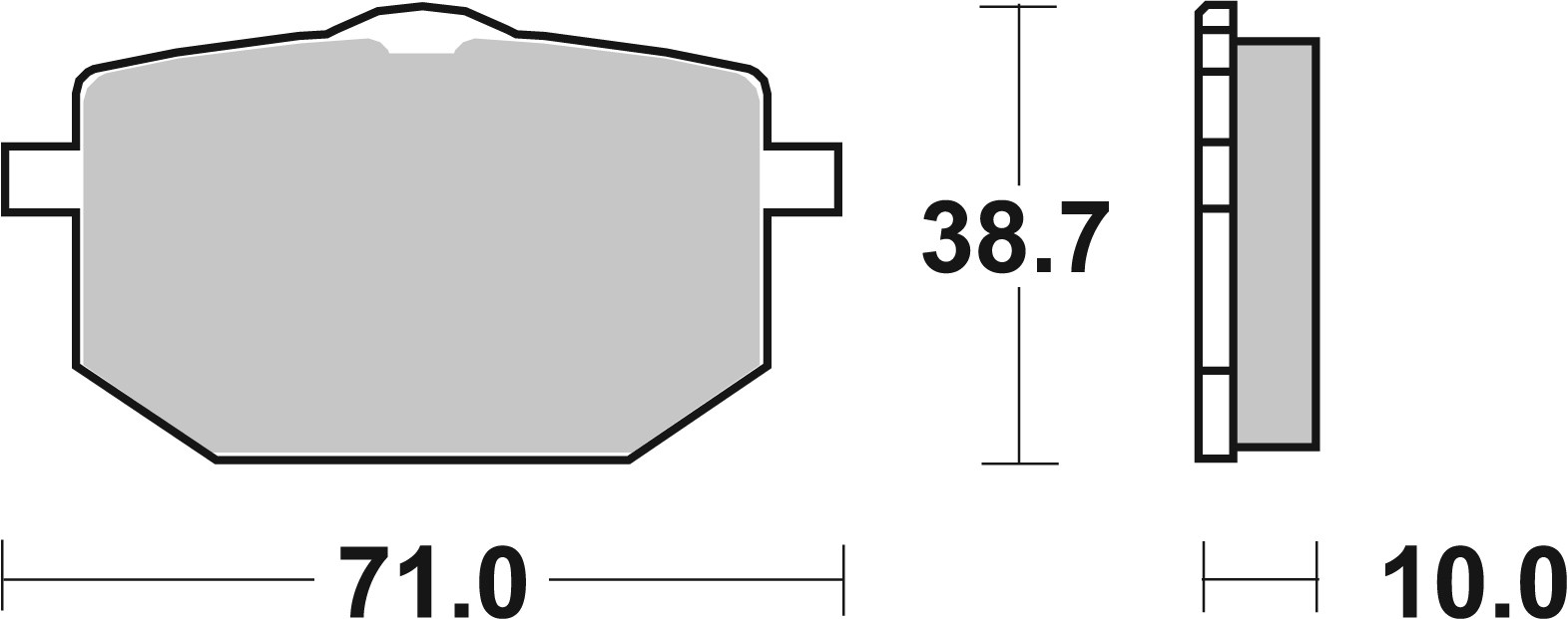 Brzdové obloženie BREMBO 07YA18TT