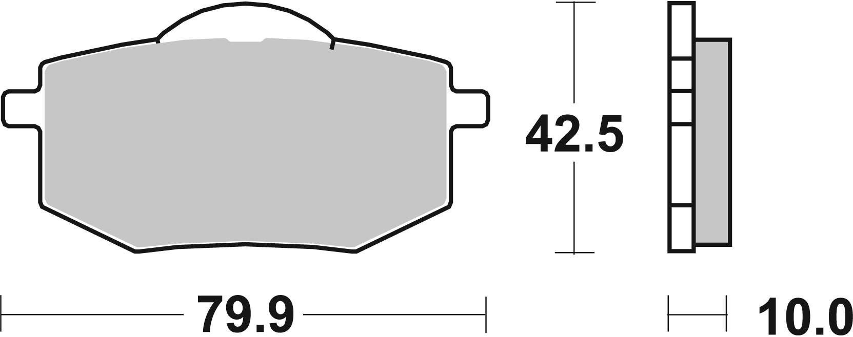 Brzdové obloženie BREMBO 07YA1909 CC ROAD