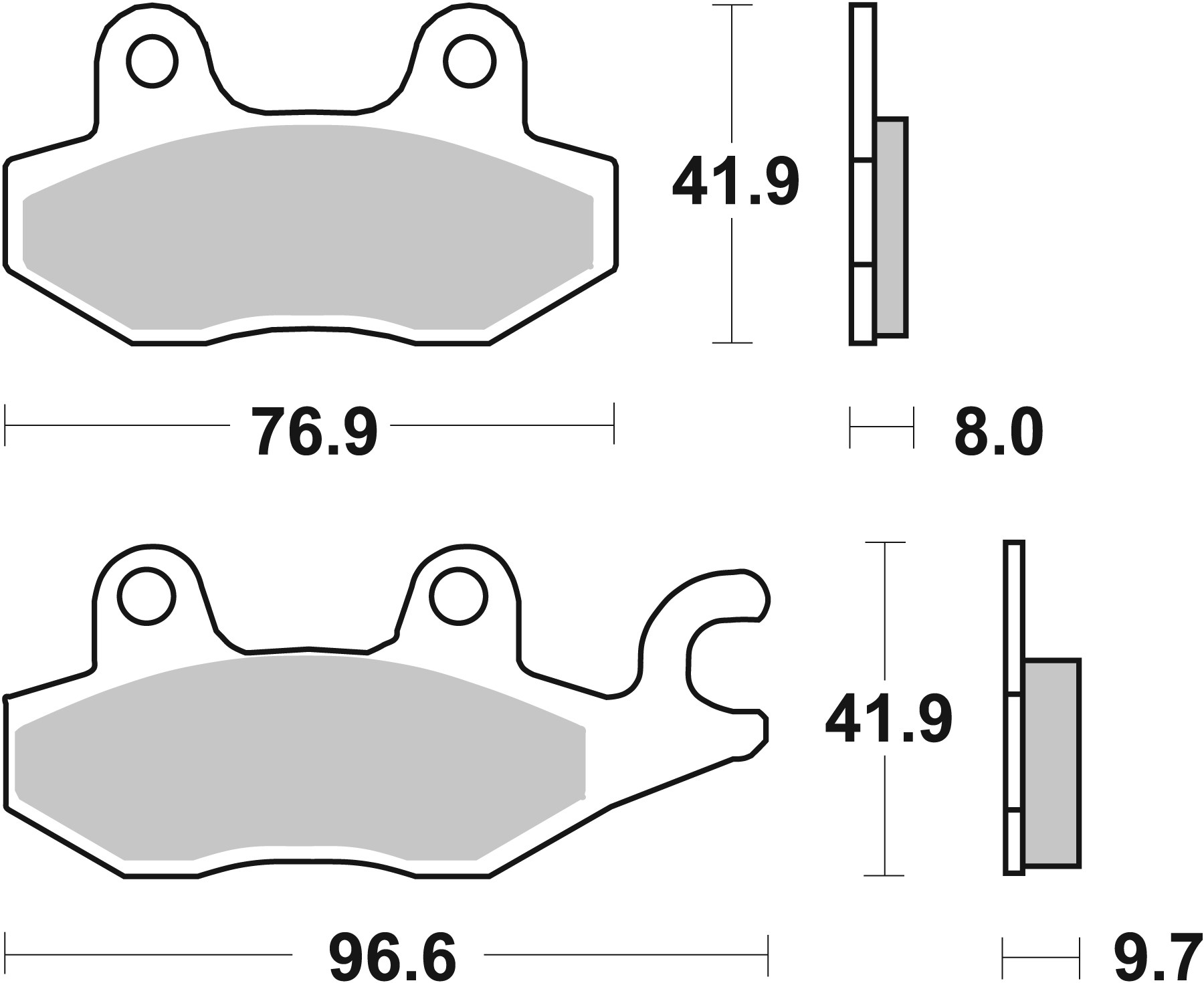 Brzdové obloženie BREMBO 07YA20SP