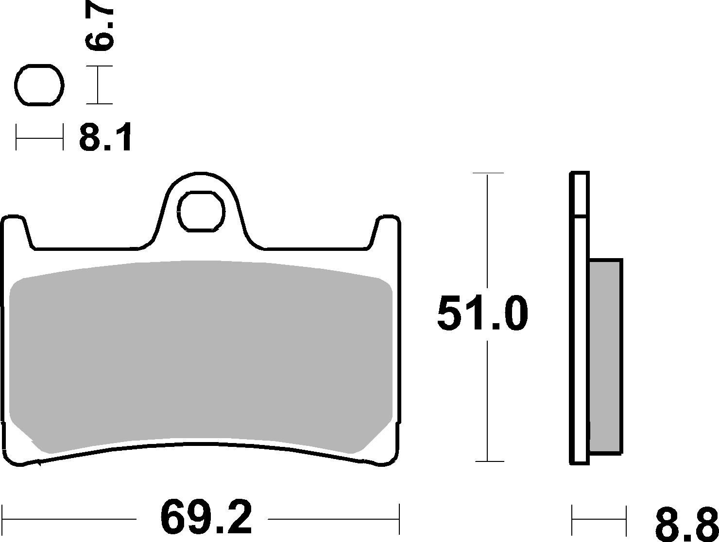 Brzdové obloženie BREMBO 07YA23LA