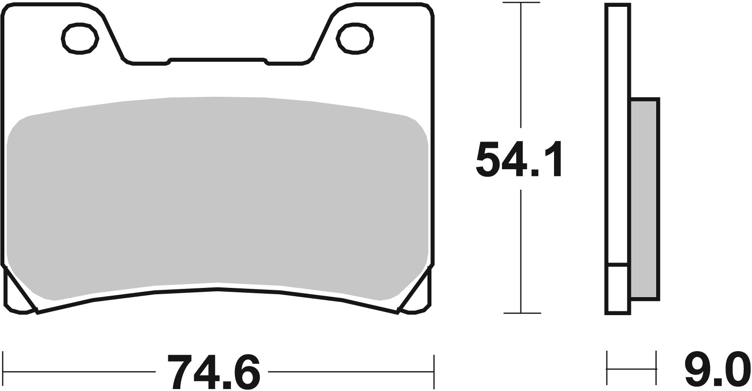 Brzdové obloženie BREMBO 07YA24SA