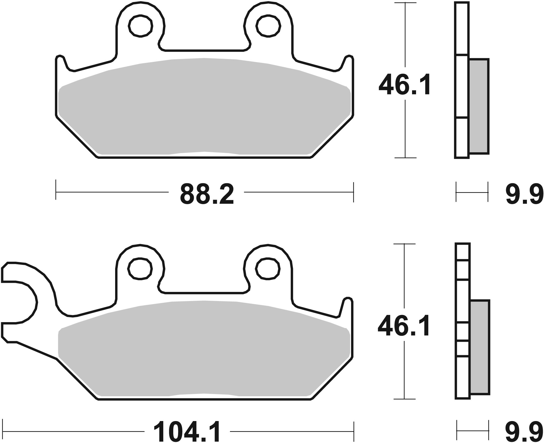 Brzdové obloženie BREMBO 07YA2508 CC ROAD