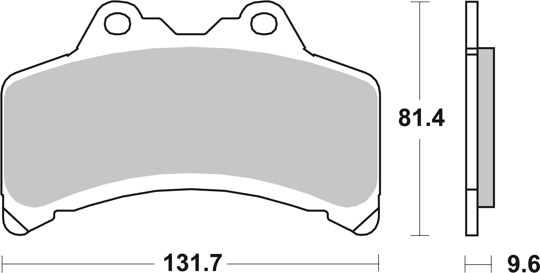 Brzdové obloženie BREMBO 07YA3108 CC ROAD